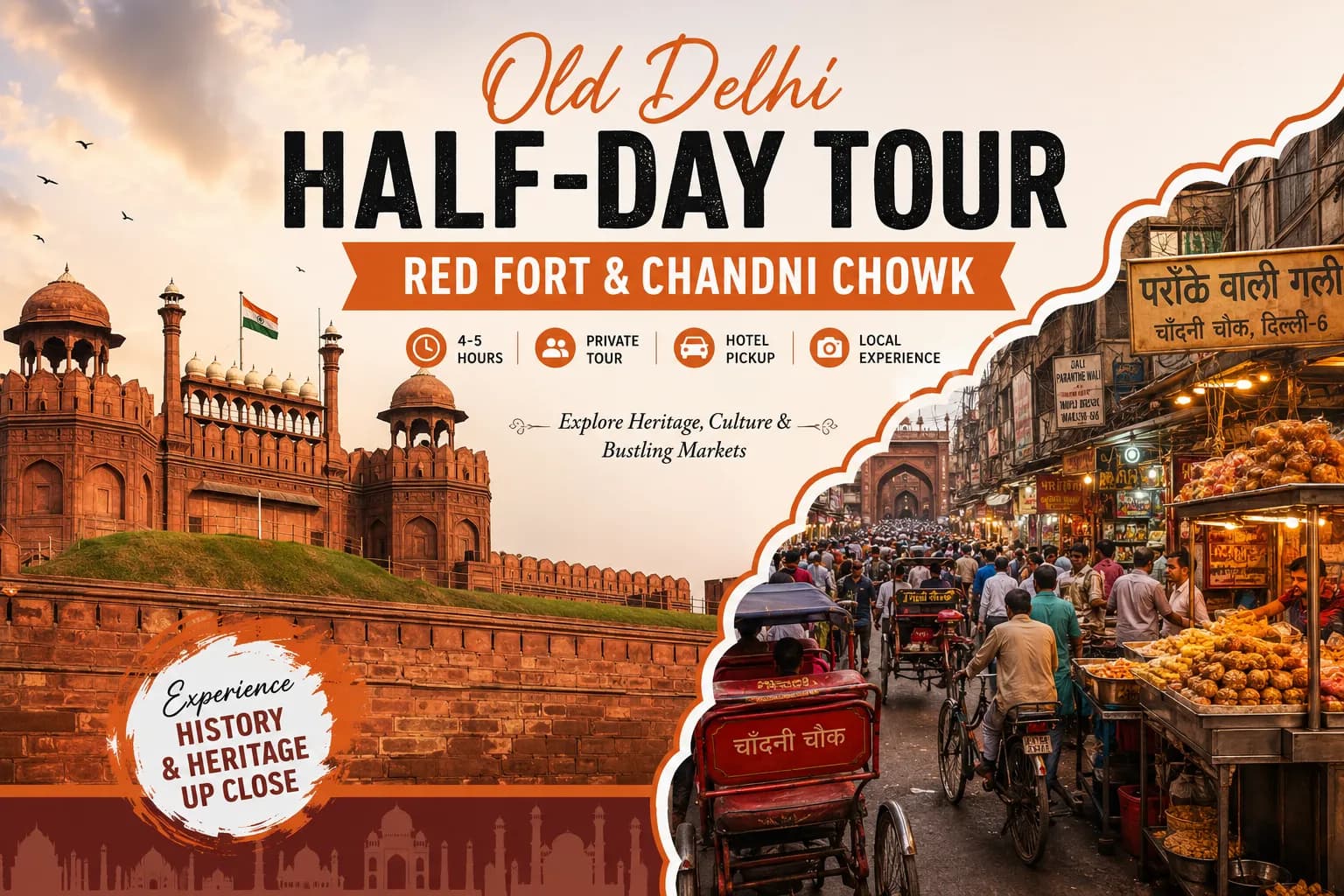 Old Delhi Half-Day Tour (Red Fort & Chandni Chowk)