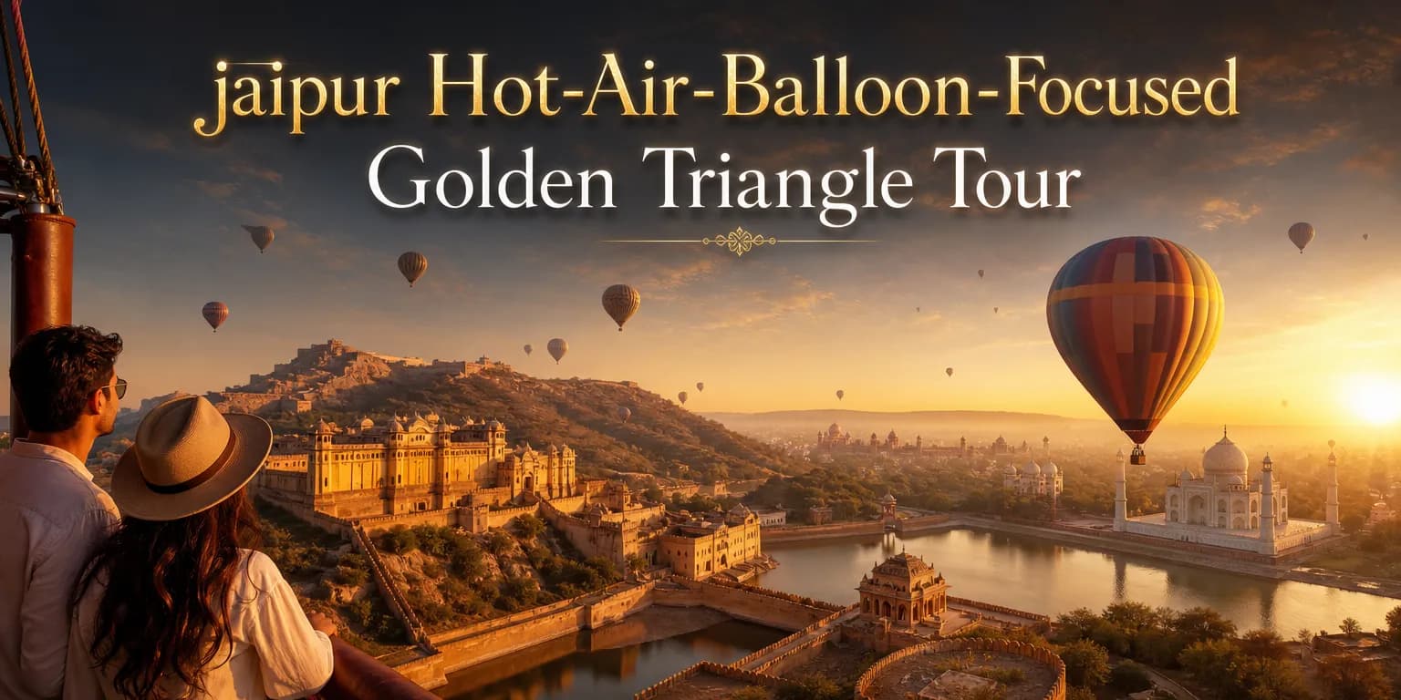 Hot-Air-Balloon-Focused Golden Triangle Tour