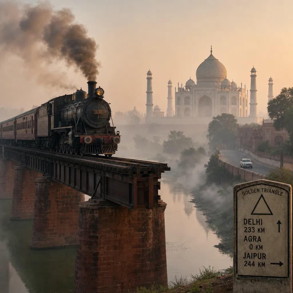 Golden Triangle by Train and Car | Experience My India 3