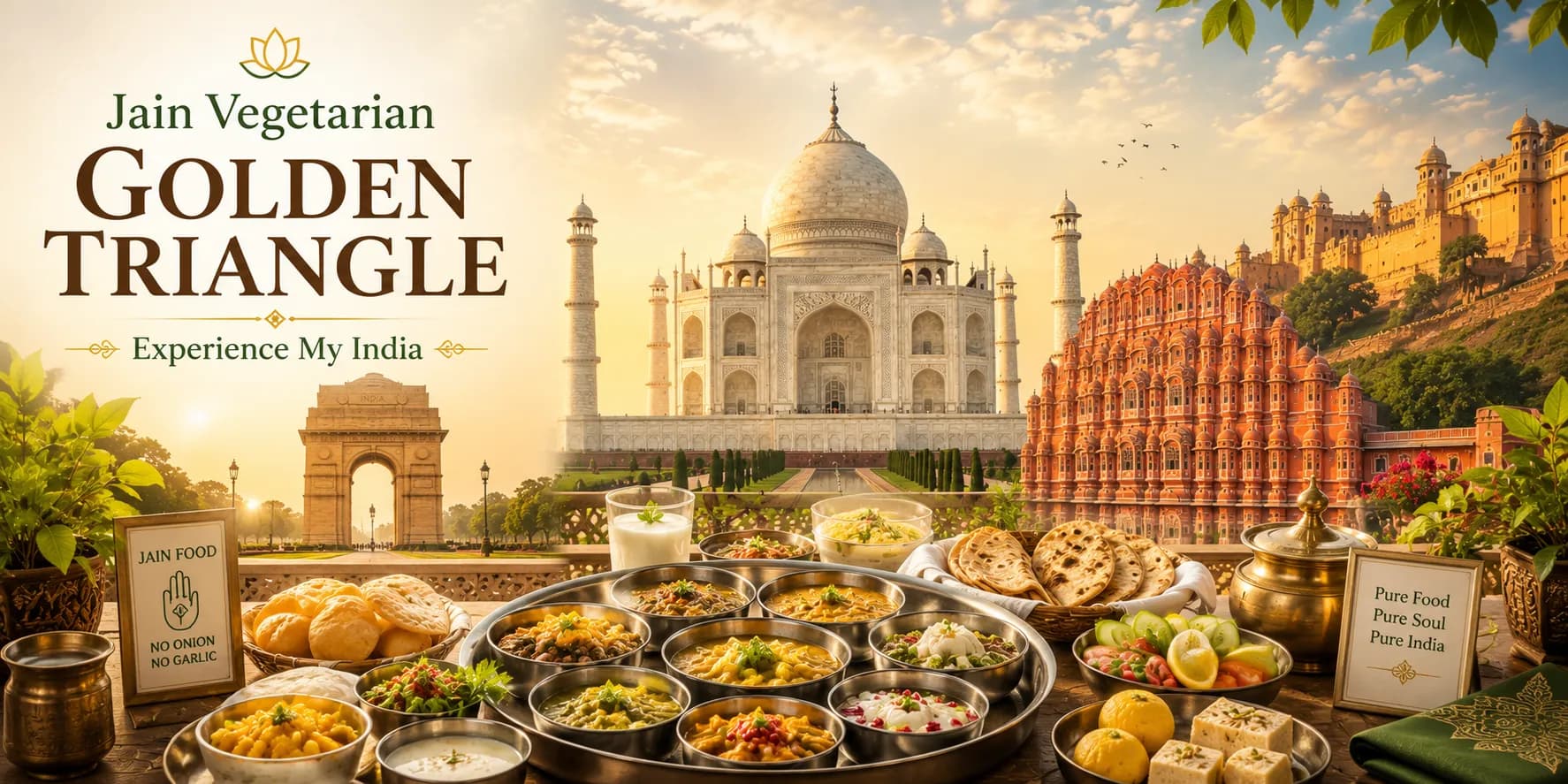 Jain Vegetarian Golden Triangle | Experience My India