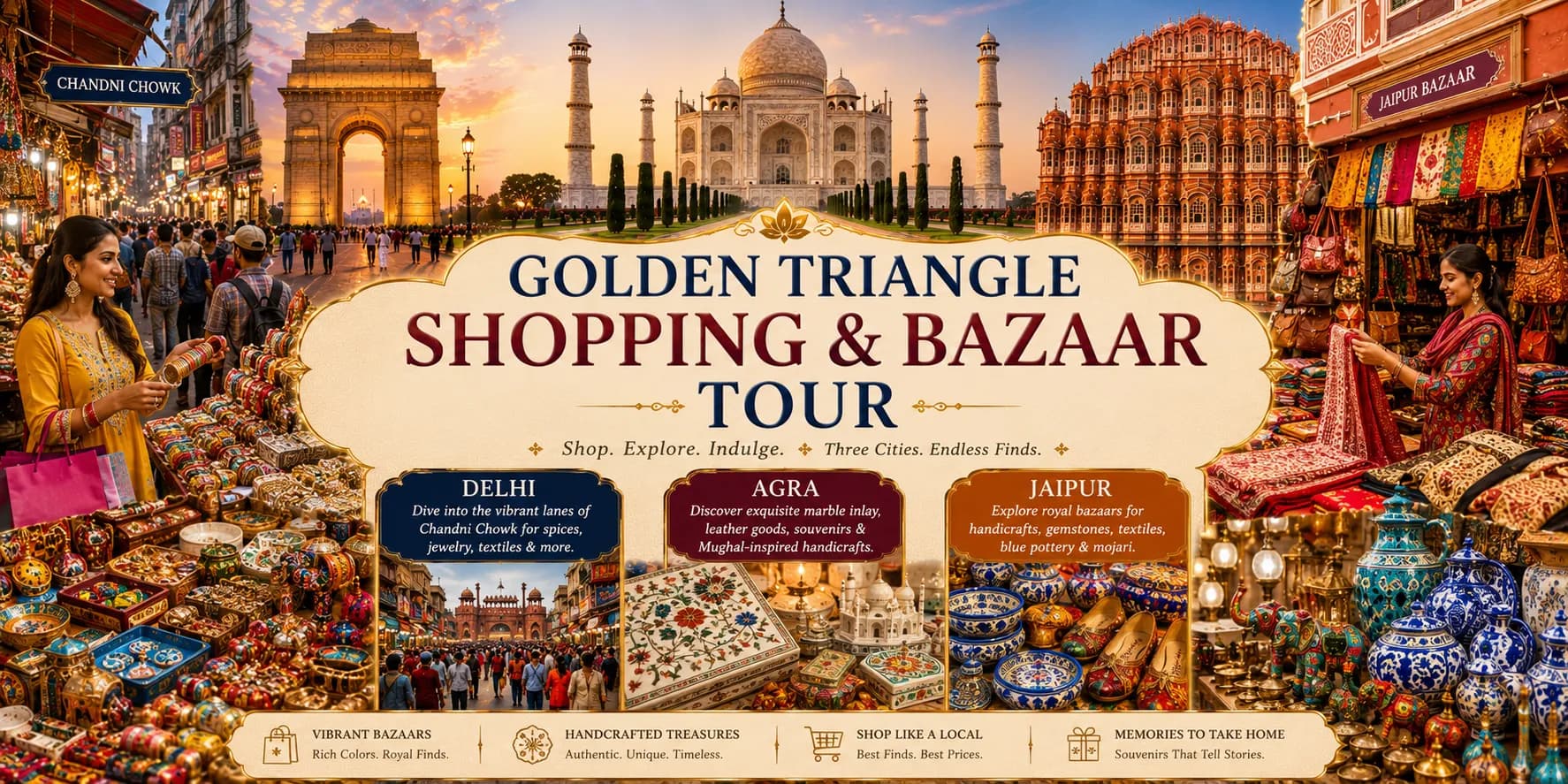 Golden Triangle Shopping & Bazaar Tour