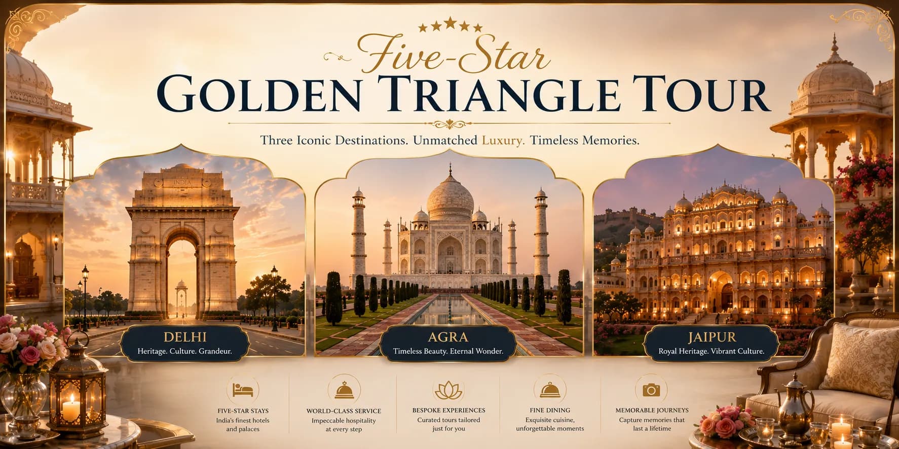 Five-Star Golden Triangle Tour | Experience My India