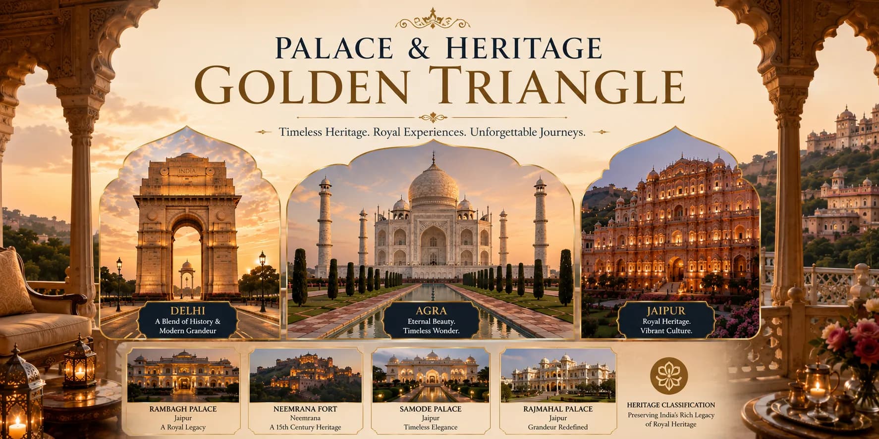 Palace & Heritage Golden Triangle | Experience My India
