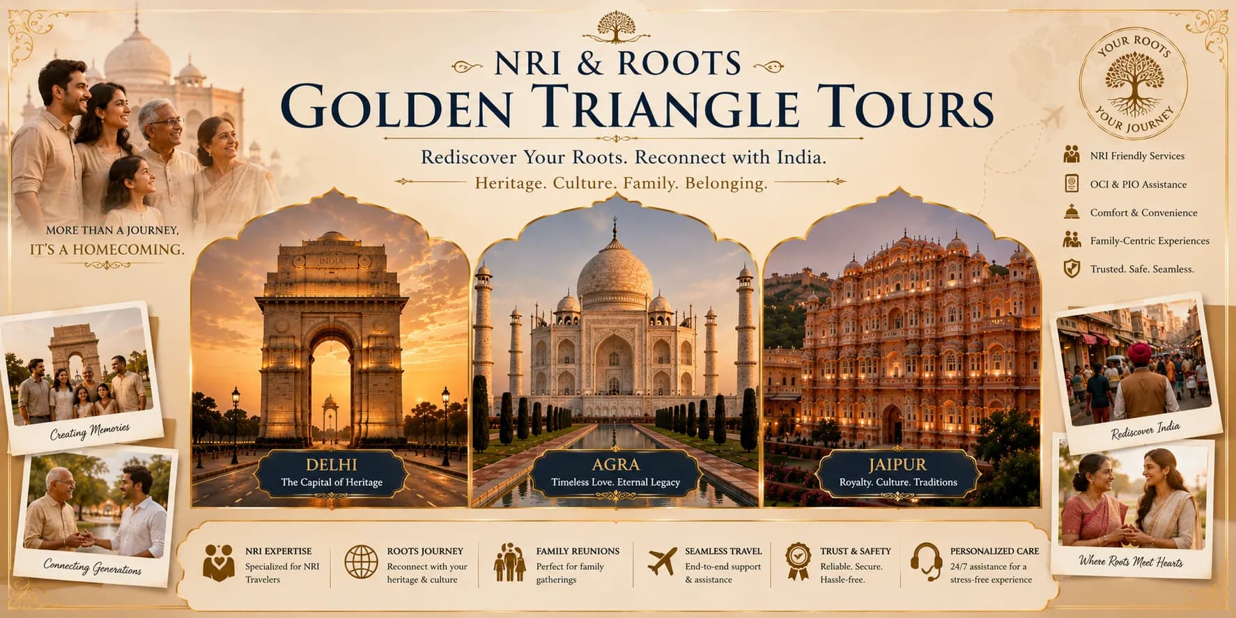 NRI and Roots Golden Triangle Tours