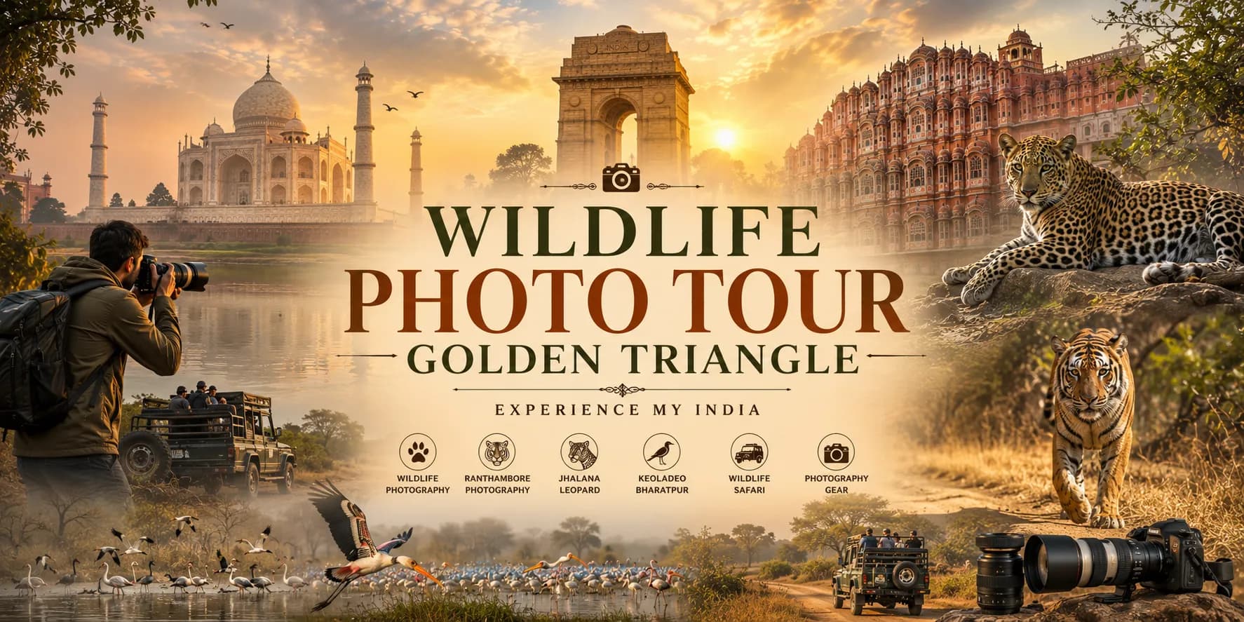 Wildlife Photo Tour Golden Triangle | Experience My India