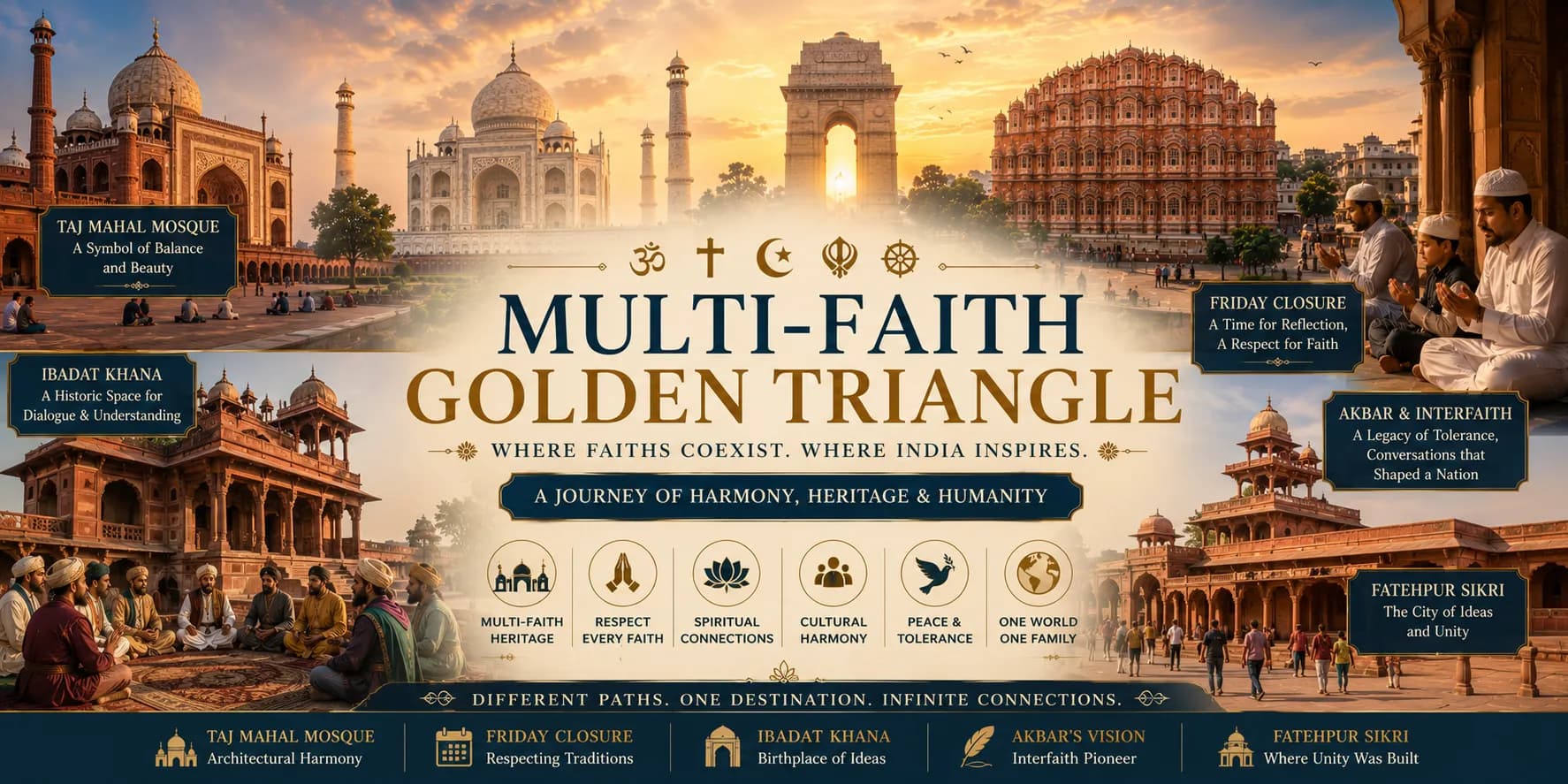 Multi-Faith Golden Triangle | Experience My India
