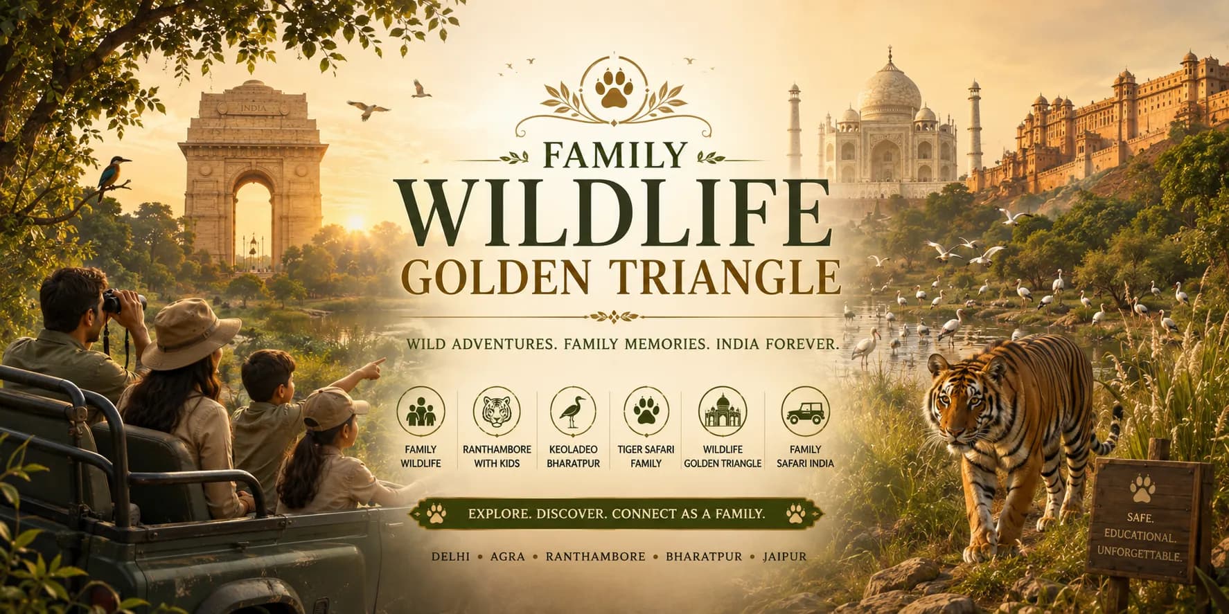 Family Wildlife Golden Triangle | Experience My India